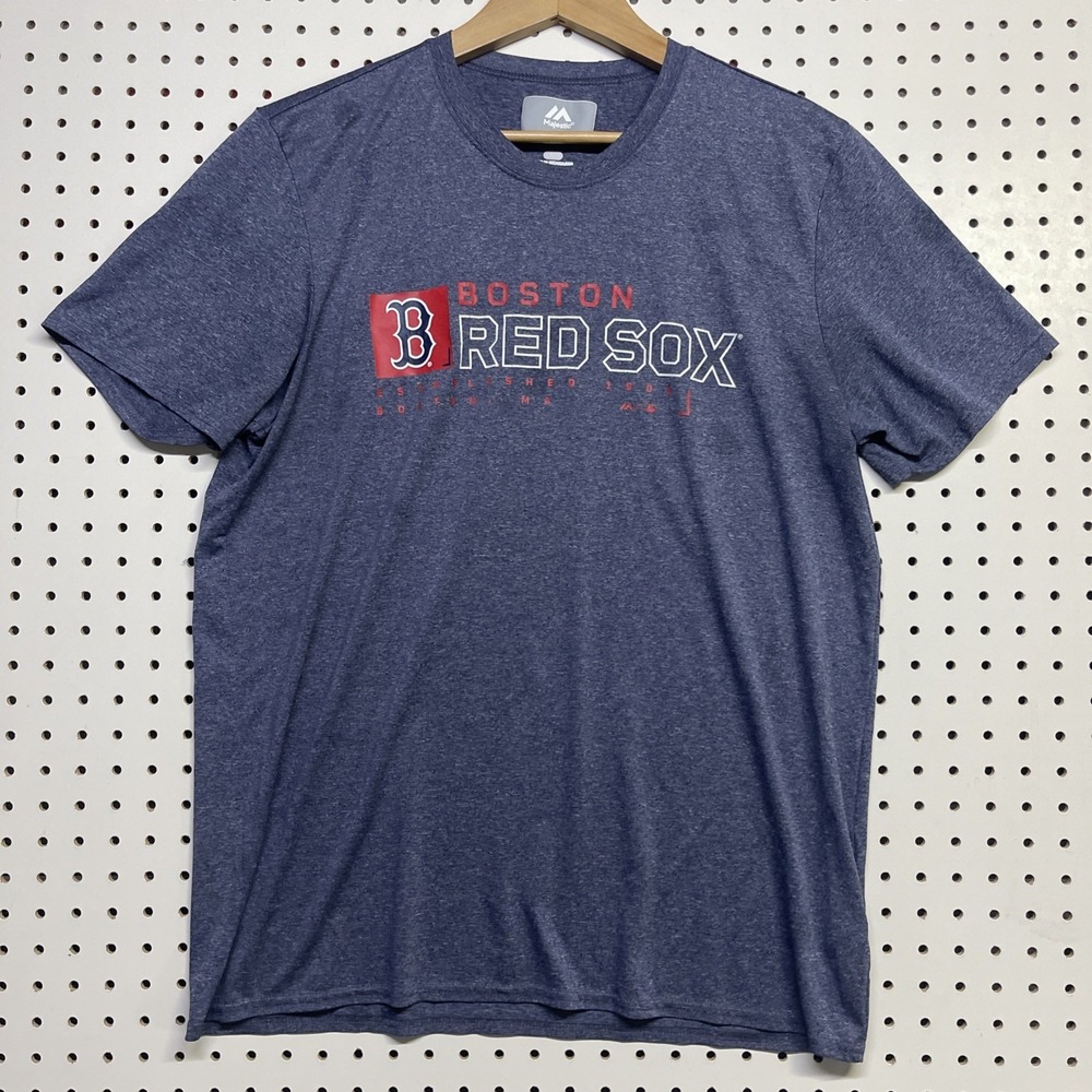 Boston Red Sox Majestic Established 1901 Large Tshirt #317